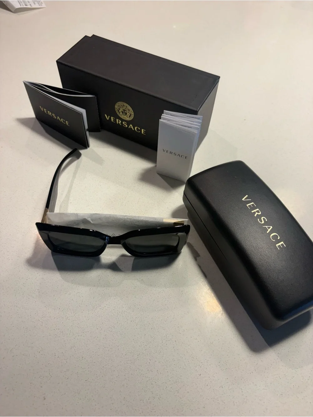 Versace Black and Gold VR/AR Accessory Case with Branded Cards